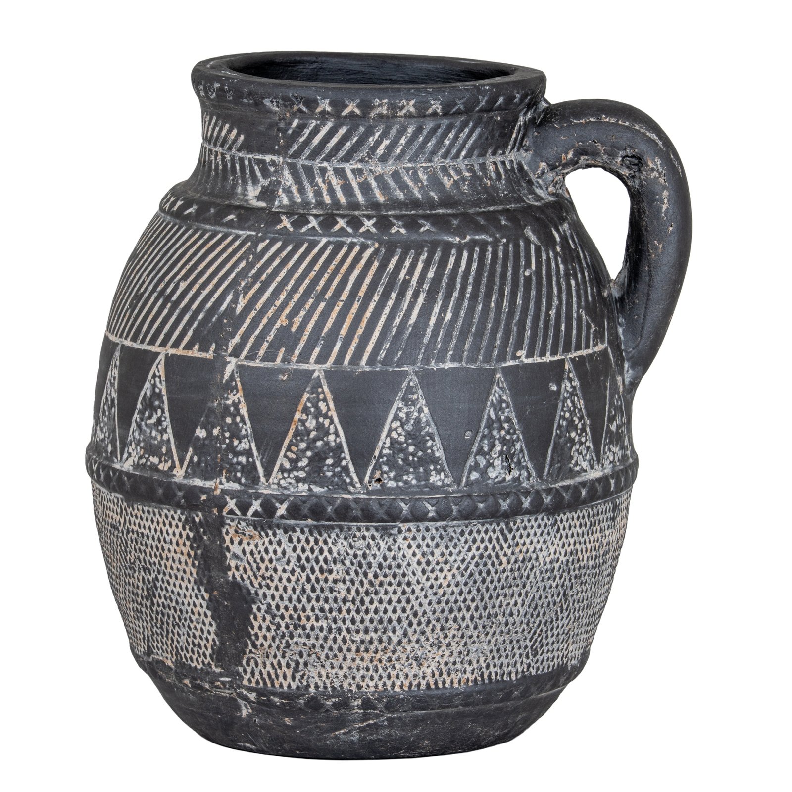 Tall Textured Decorative Jug - Image 2
