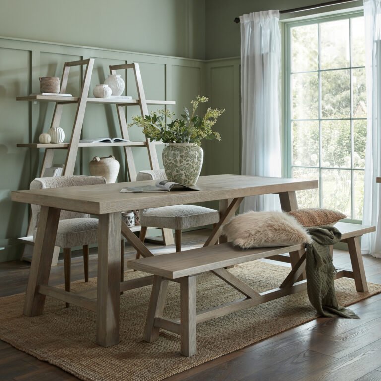 large country dining bench