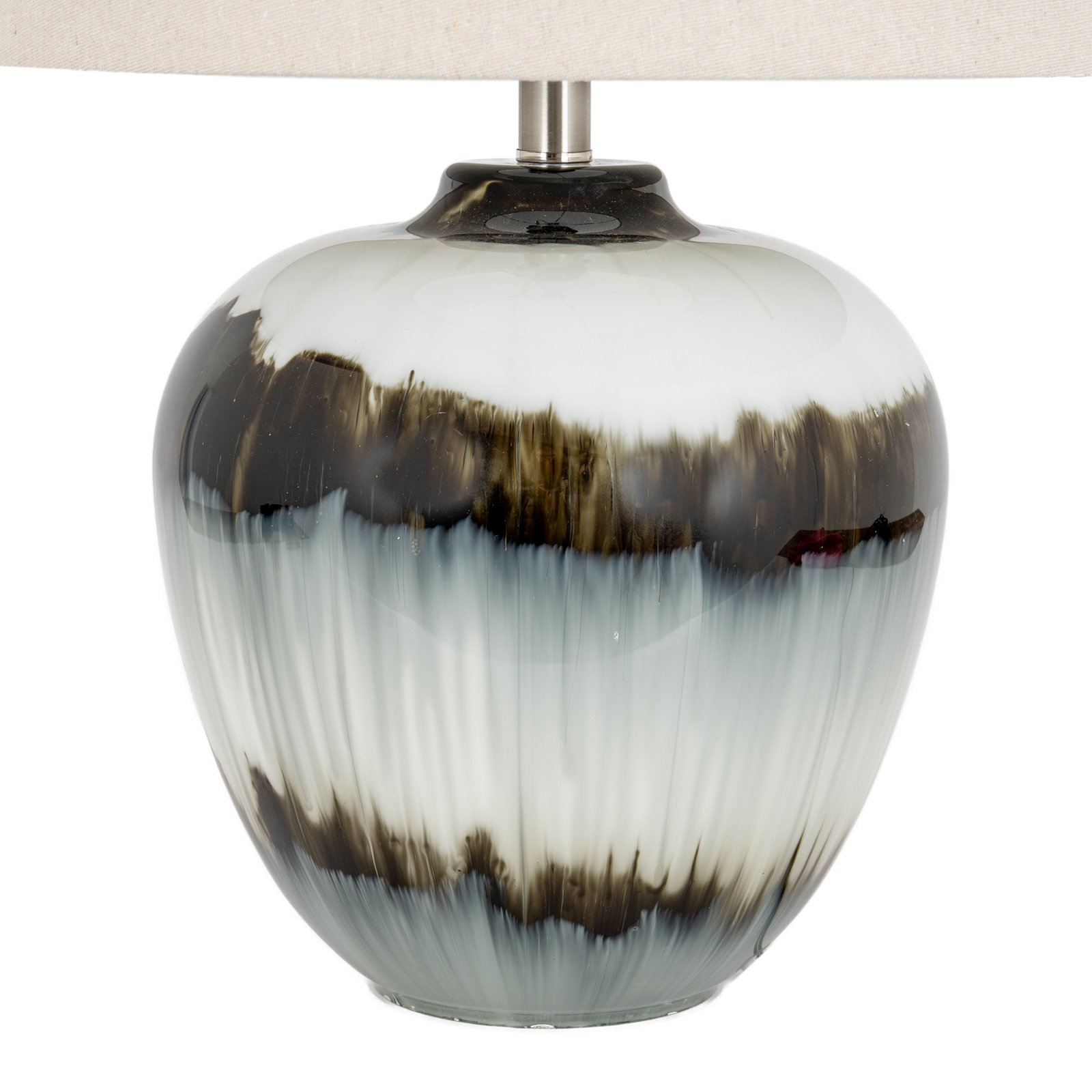 Midnight Shadows Table Lamp With Linen Shade - Image 4