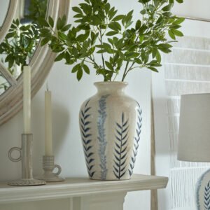 Classic Blue Floral Vase