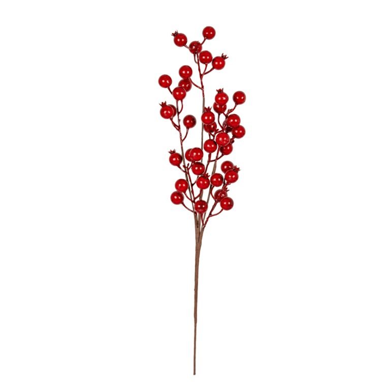 festive berry branch spray