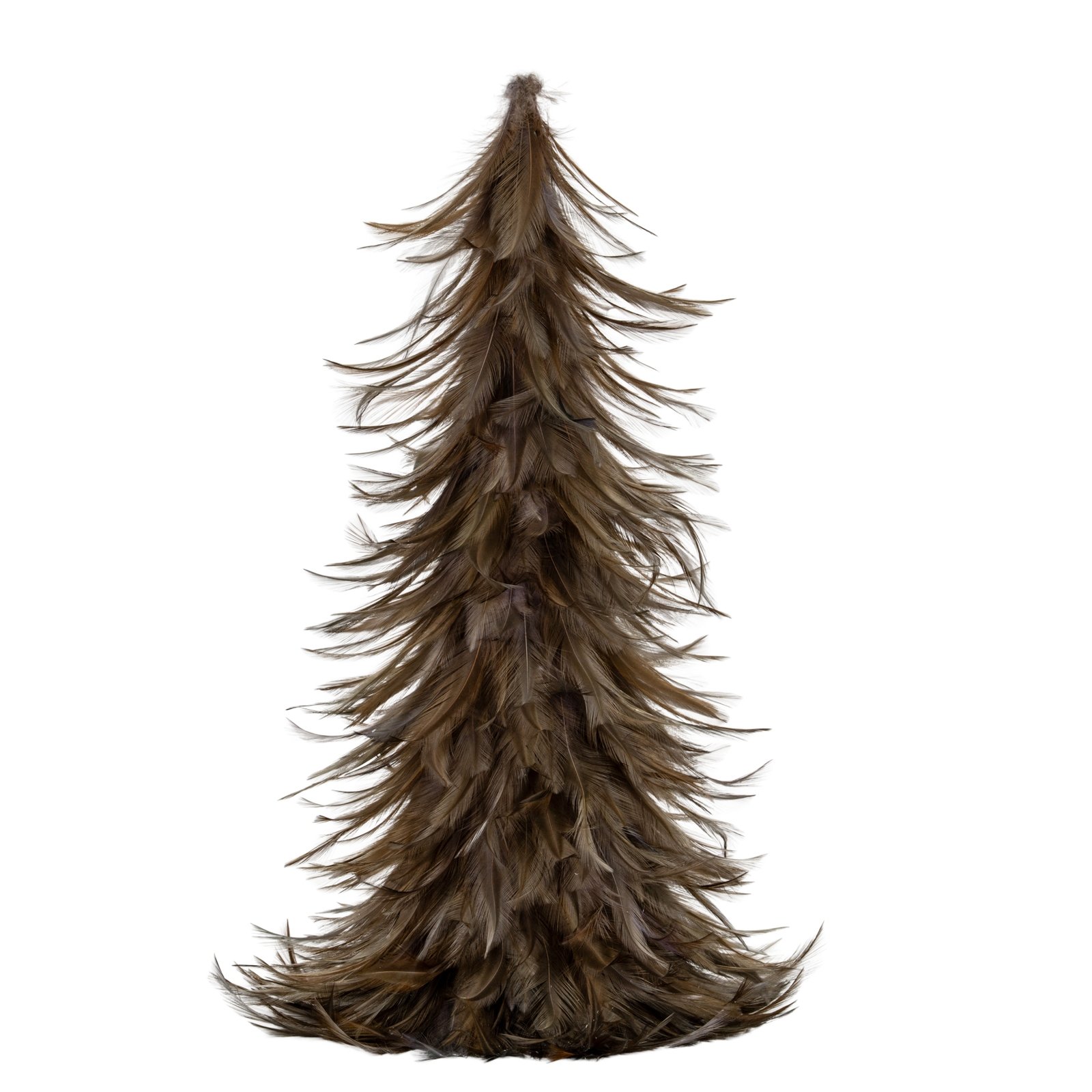 Small Fawn Feather Tree – decorative feather Christmas tree in fawn