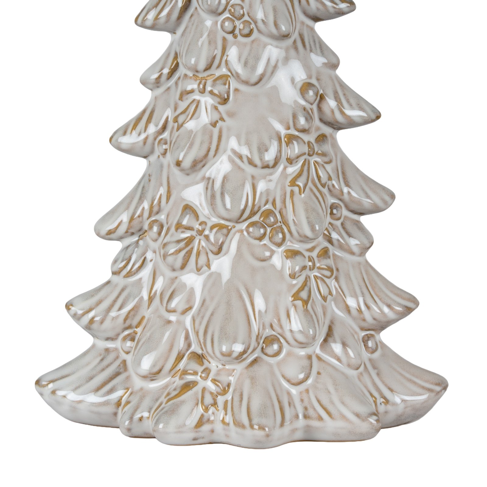 Ceramic Christmas Tree with Bows - Image 2