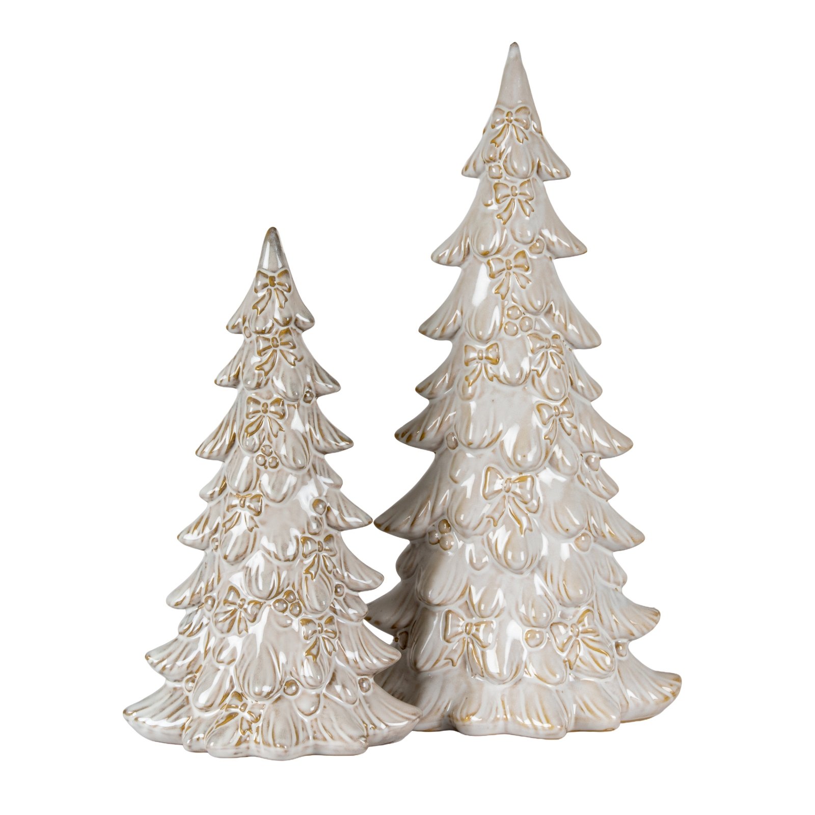 Ceramic Christmas Tree with Bows - Image 3