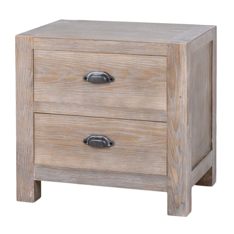 two drawer bedside table
