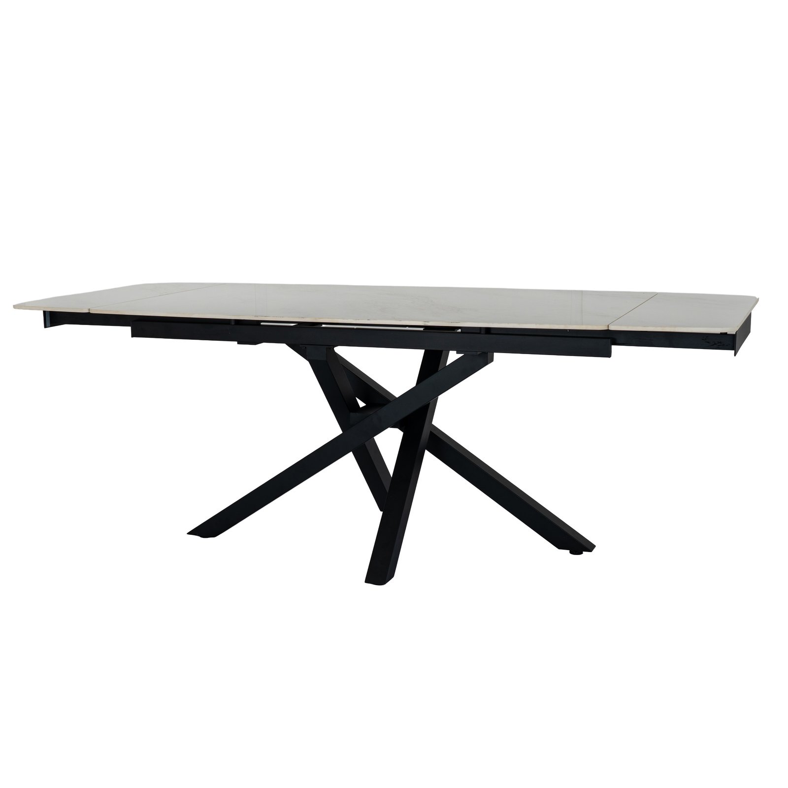 Stone Effect Extending Dining Table