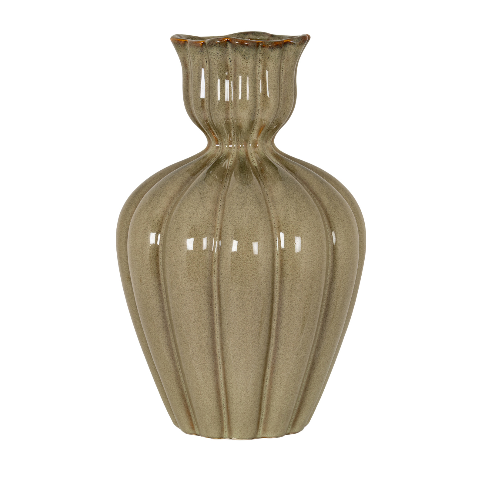 Orin Small Sage Tulip Olpe Vase