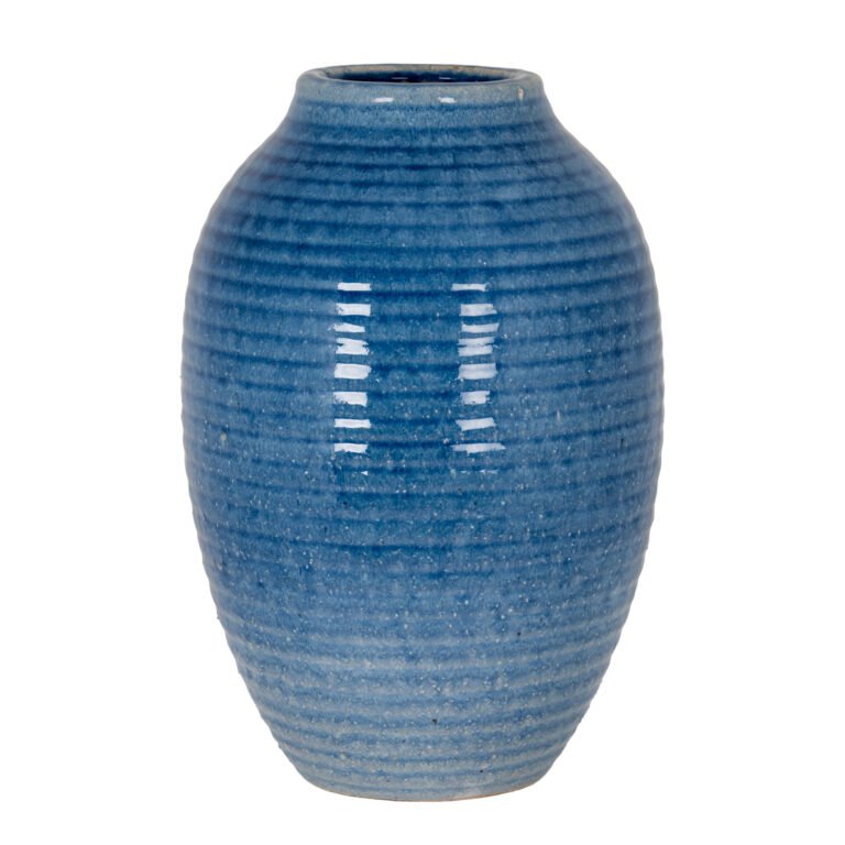 Large Blue Decorative Vase