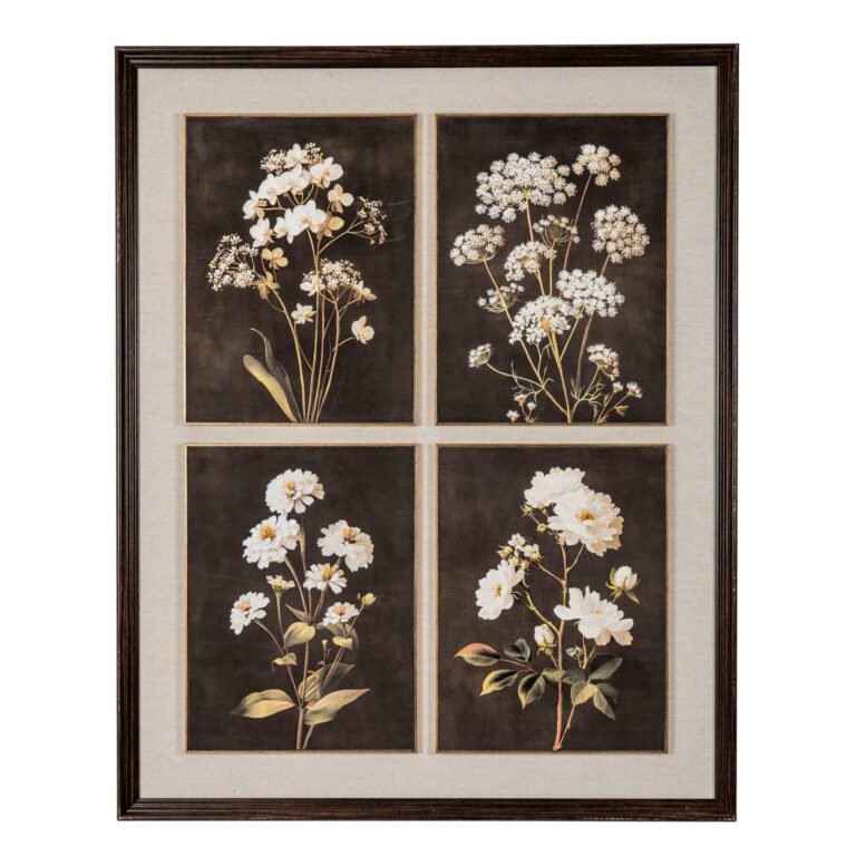 Set of Four Botanical Framed Prints