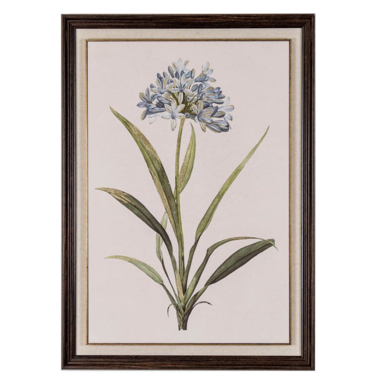 Blue Wildflower Framed Wall Art