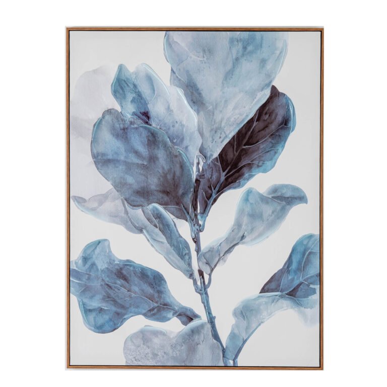 Eucalyptus Hand-Painted Framed Canvas