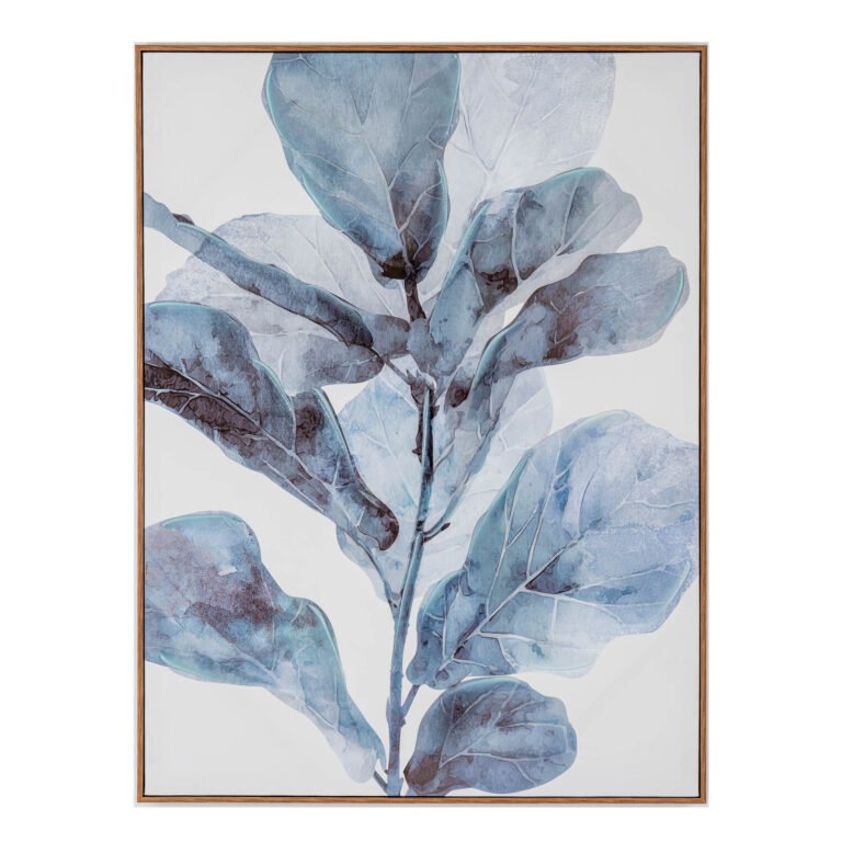 neutral eucalyptus hand-painted canvas styled home accessory