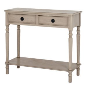 2 Drawer Console Table With Shelf