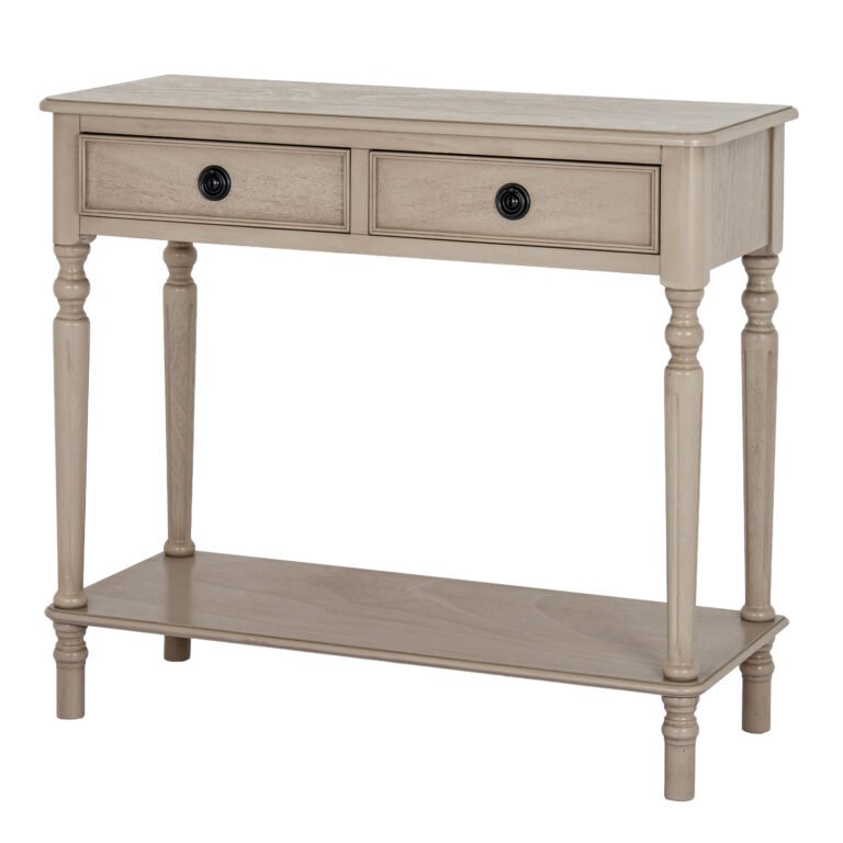 2 Drawer Console Table With Shelf