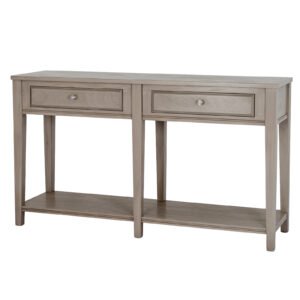 Classic 2 Drawer Console Table with Shelf