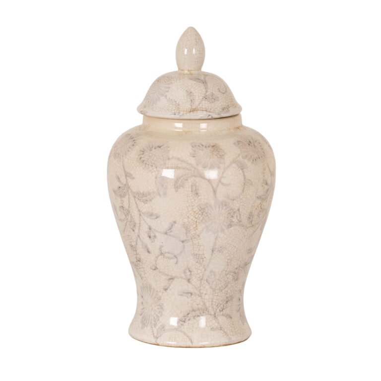 Small Grey Aster Ginger Jar