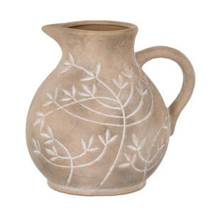 Embossed Floral Decorative Jug