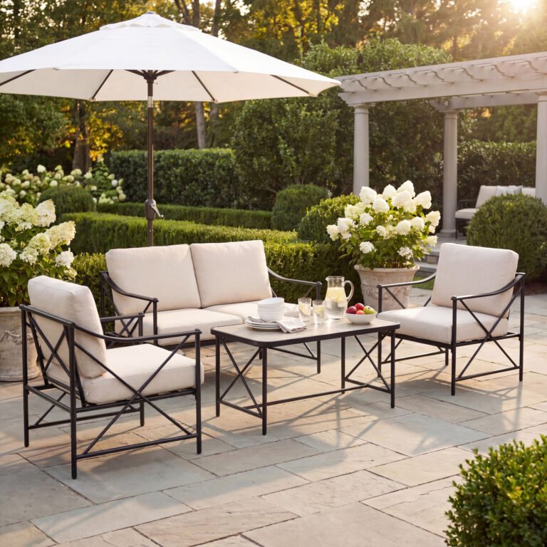Outdoor 4 Seater Lounge Set